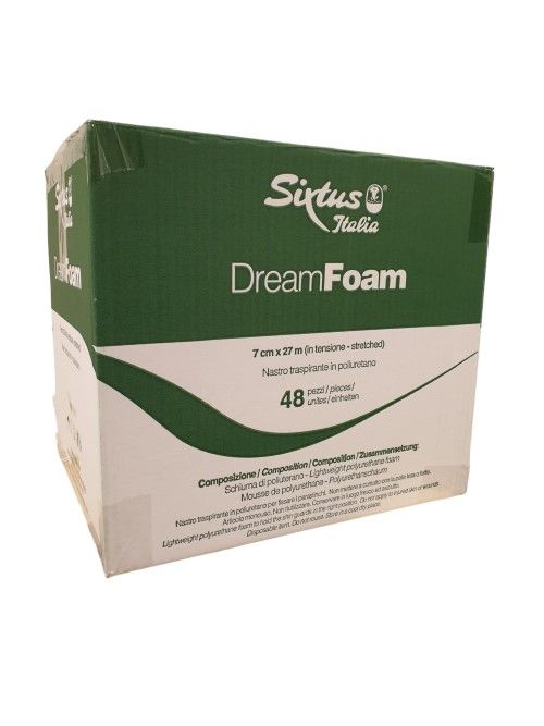 Sixtus Italia DreamFoam doos met 48 rollen witte underwrap